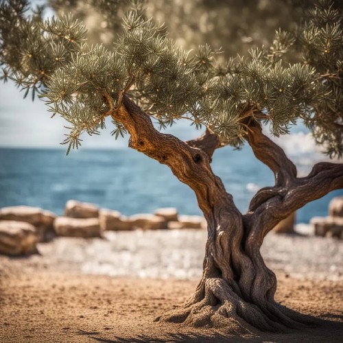 olive tree by the sea