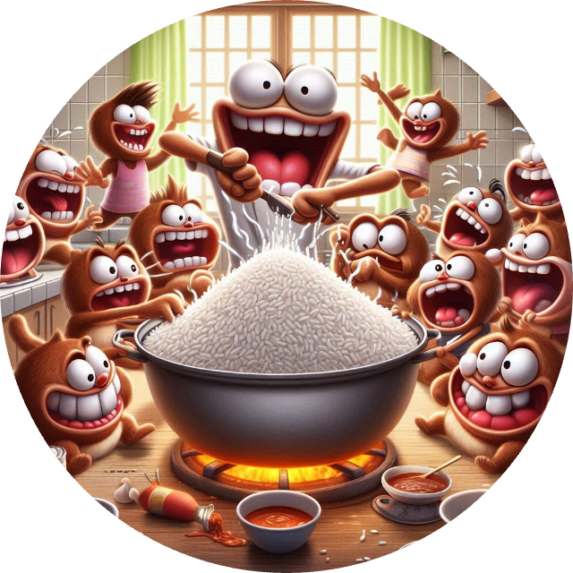 suyuma da pilav pisirdiler